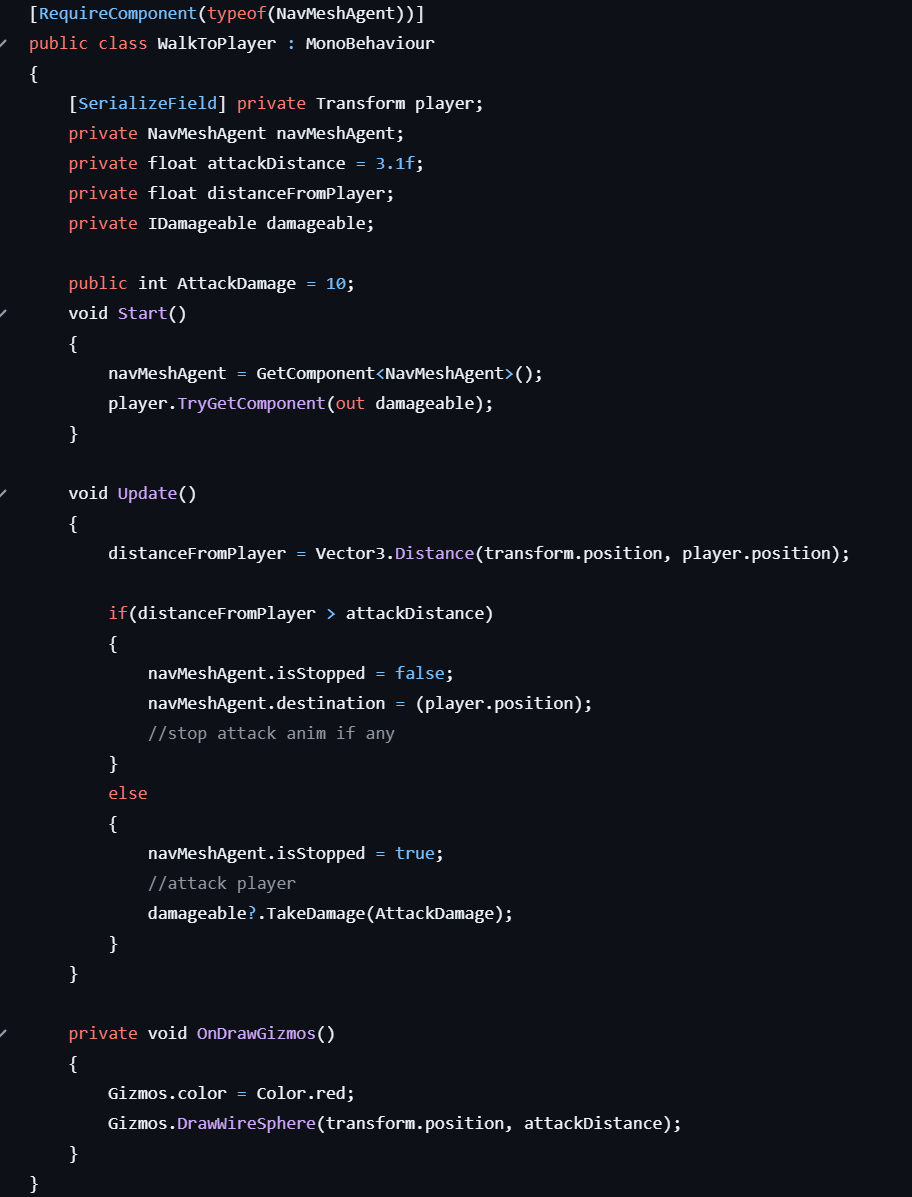 Enemy Navigation Script