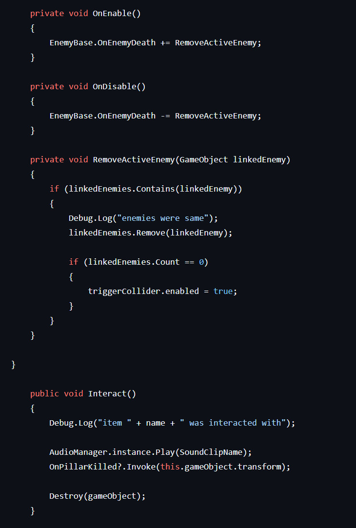 Linked Enemy Manager