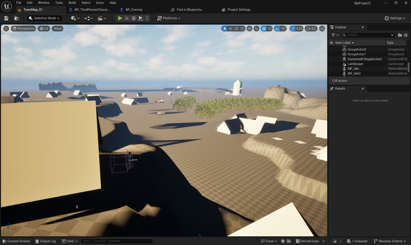 Character model from the left side