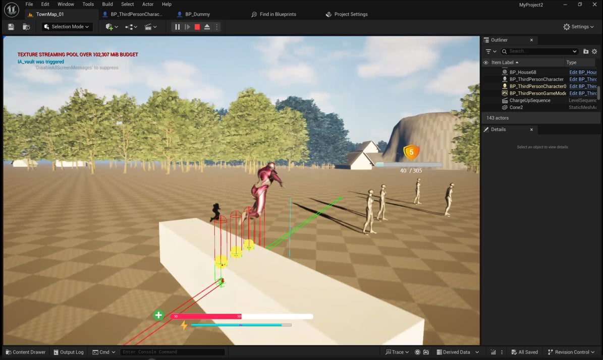 Character model from the left side
